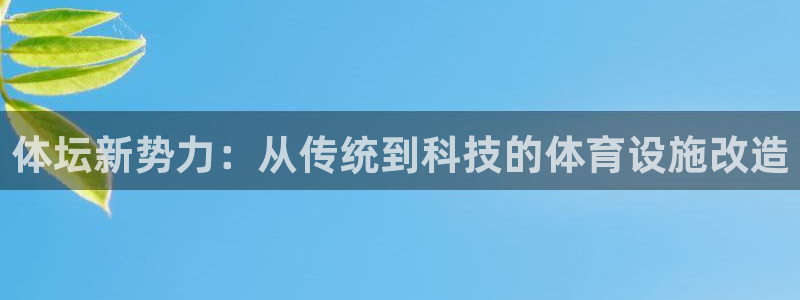 凯捷体育集团官网首页网址：体坛新势力：从传统到科技的