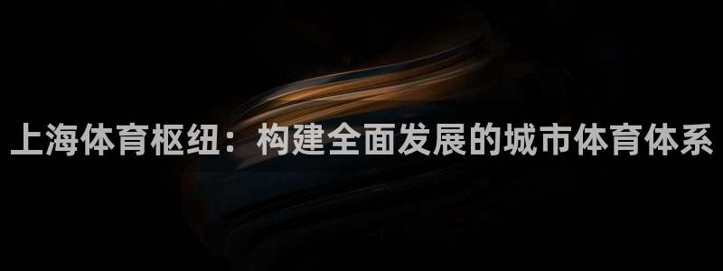 凯捷体育平台注册要钱吗：上海体育枢纽：构建全面发展的