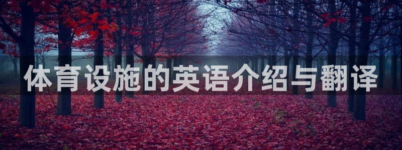 凯捷体育娱乐下载：体育设施的英语介绍与翻译